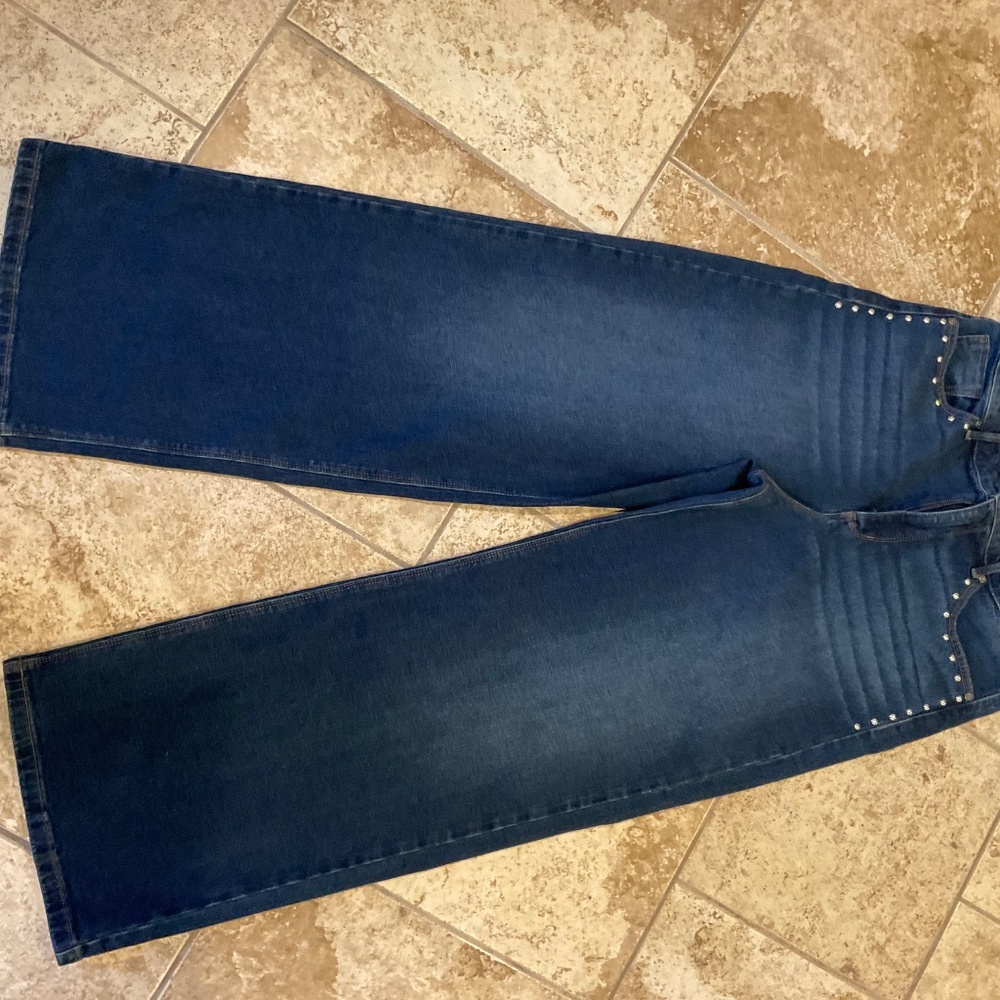Nine West Wide Leg Jean size 12 - Picture 2 of 4